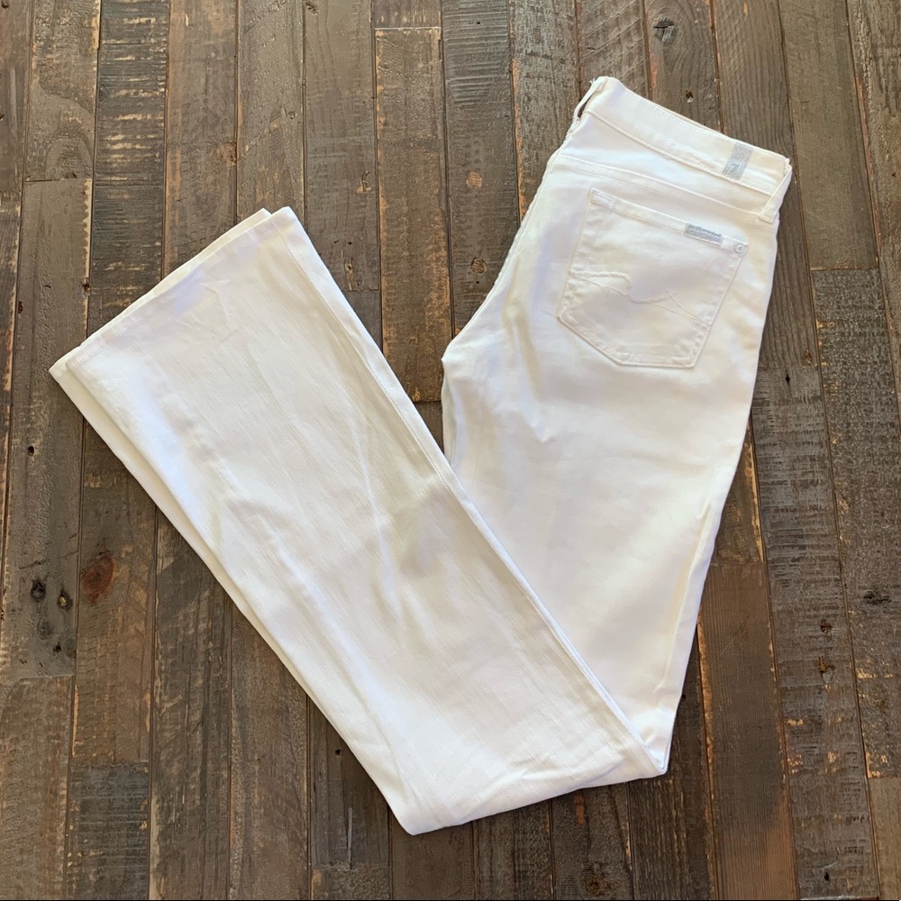 7 for all Mankind White Jeans